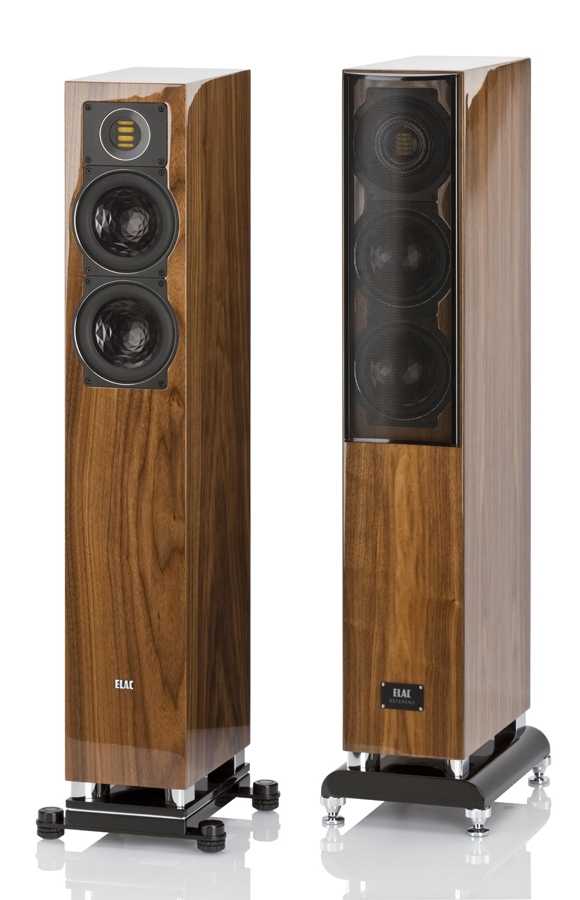 ELAC FS 407 walnut high gloss finish